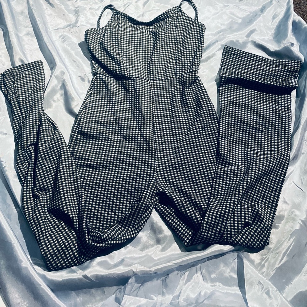 Urban Outfitters Checkered Jumpsuit